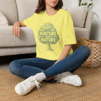 "Nurture Our Nature" Tree T-Shirt – Eco-Friendly Conservation Tee Shirt