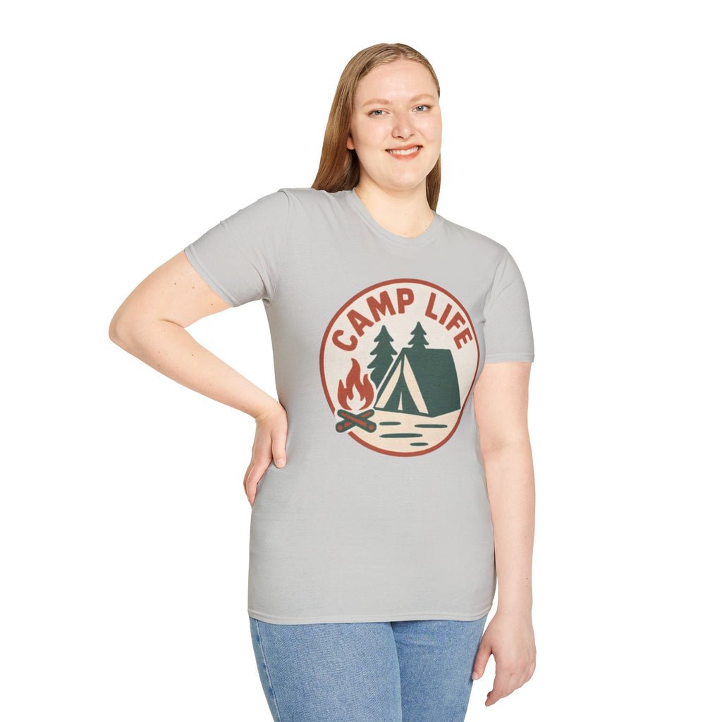 Camp Life T-Shirt — Tent & Campfire Outdoor Tee