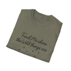 Cursive Chalkboard Writing T-Shirt