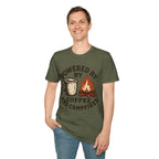 Powered By Coffee And Campfires Vintage Camping T-Shirt