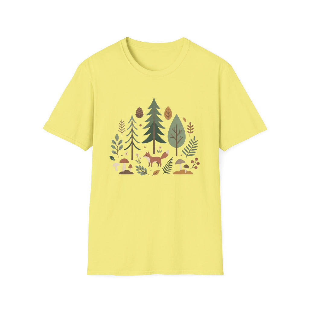 Woodland Fox T-Shirt — Nature Forest Camping Graphic Tee