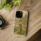 Biodegradable Phone Case — 'Nap Meadow' Mystic Lake Camping Design