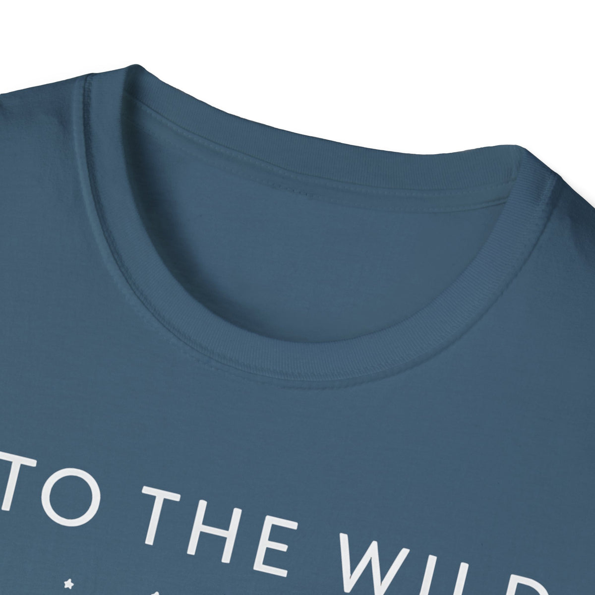 Into The Wild Canoe T-Shirt - Minimal Night Sky Lake Camping Tee