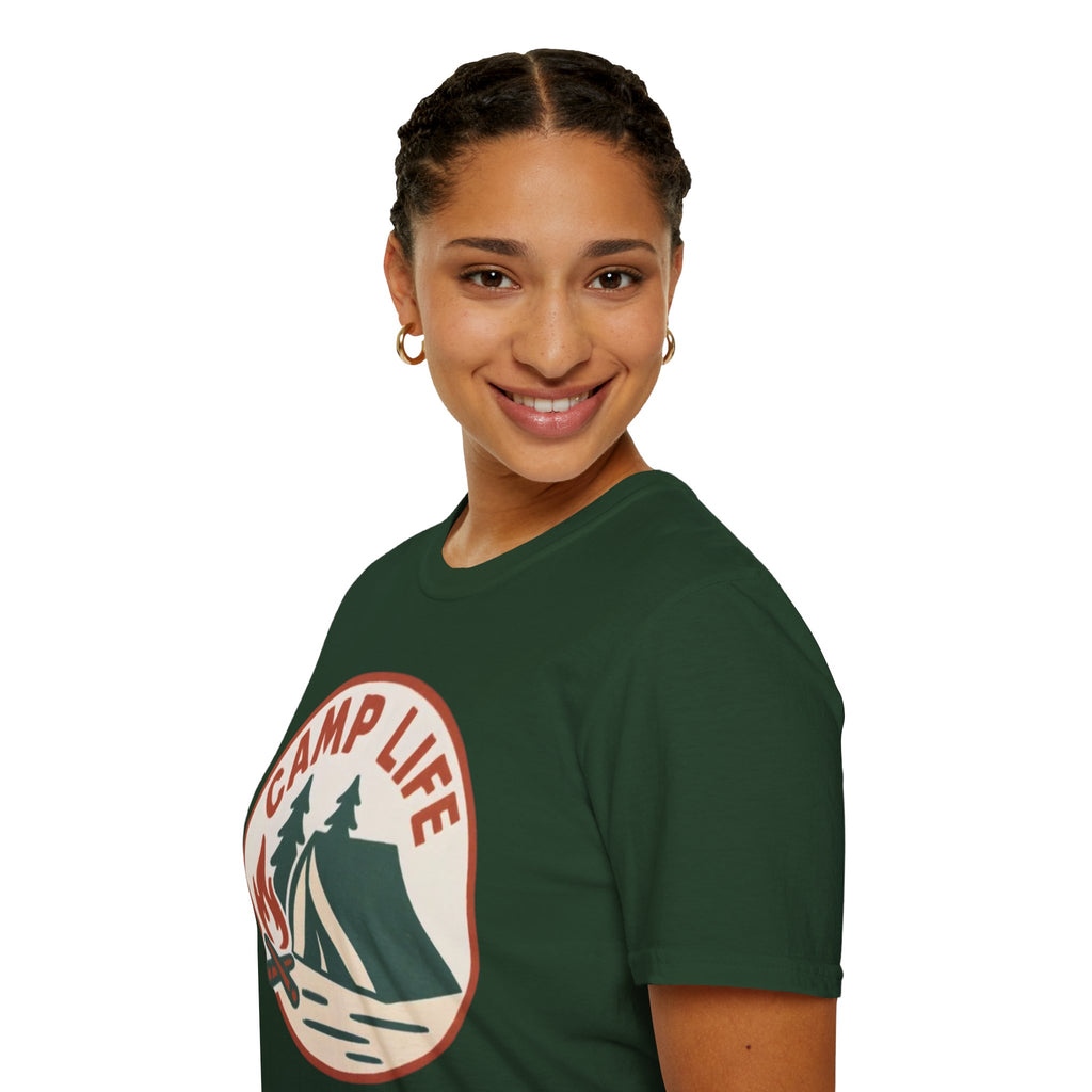 Camp Life T-Shirt — Tent & Campfire Outdoor Tee