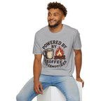 Powered By Coffee And Campfires Vintage Camping T-Shirt