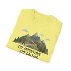 Campground Scenic T-Shirt — Minimalist Tent & Campfire Graphic