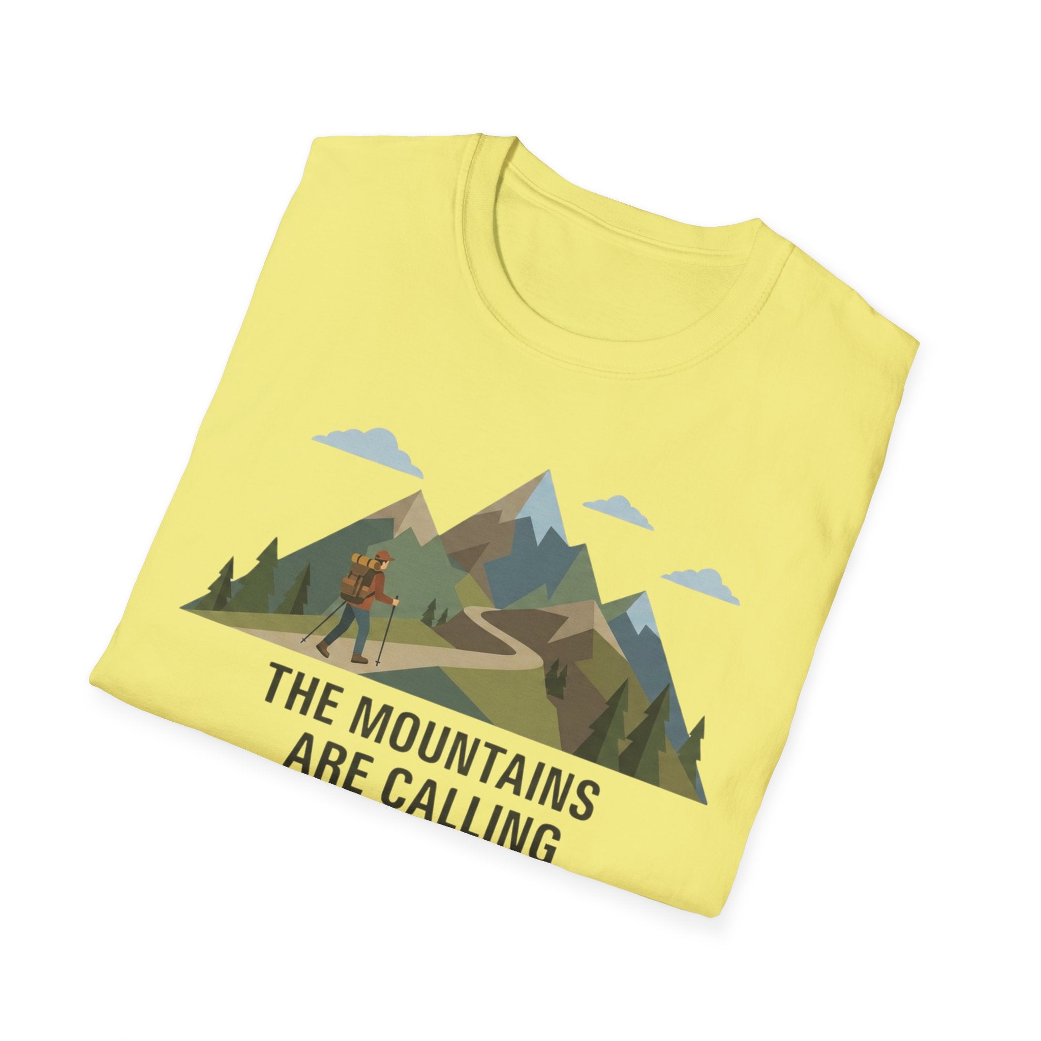 Campground Scenic T-Shirt — Minimalist Tent & Campfire Graphic