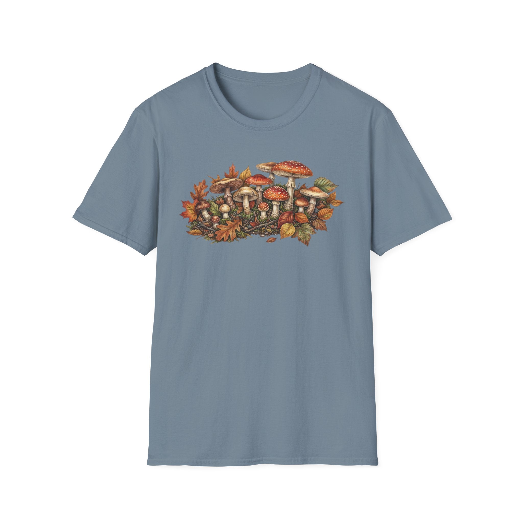 Mushroom & Autumn Leaves T-Shirt