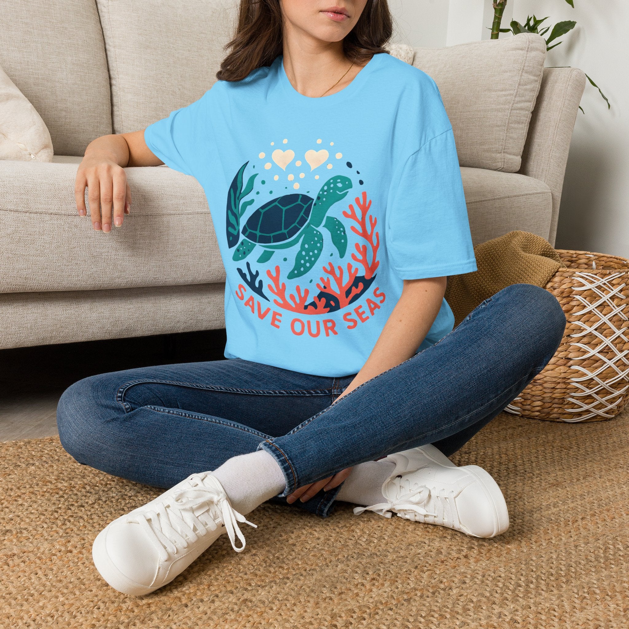 Save Our Seas Sea Turtle T-Shirt — Ocean Conservation Tee