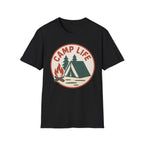 Camp Life T-Shirt — Tent & Campfire Outdoor Tee