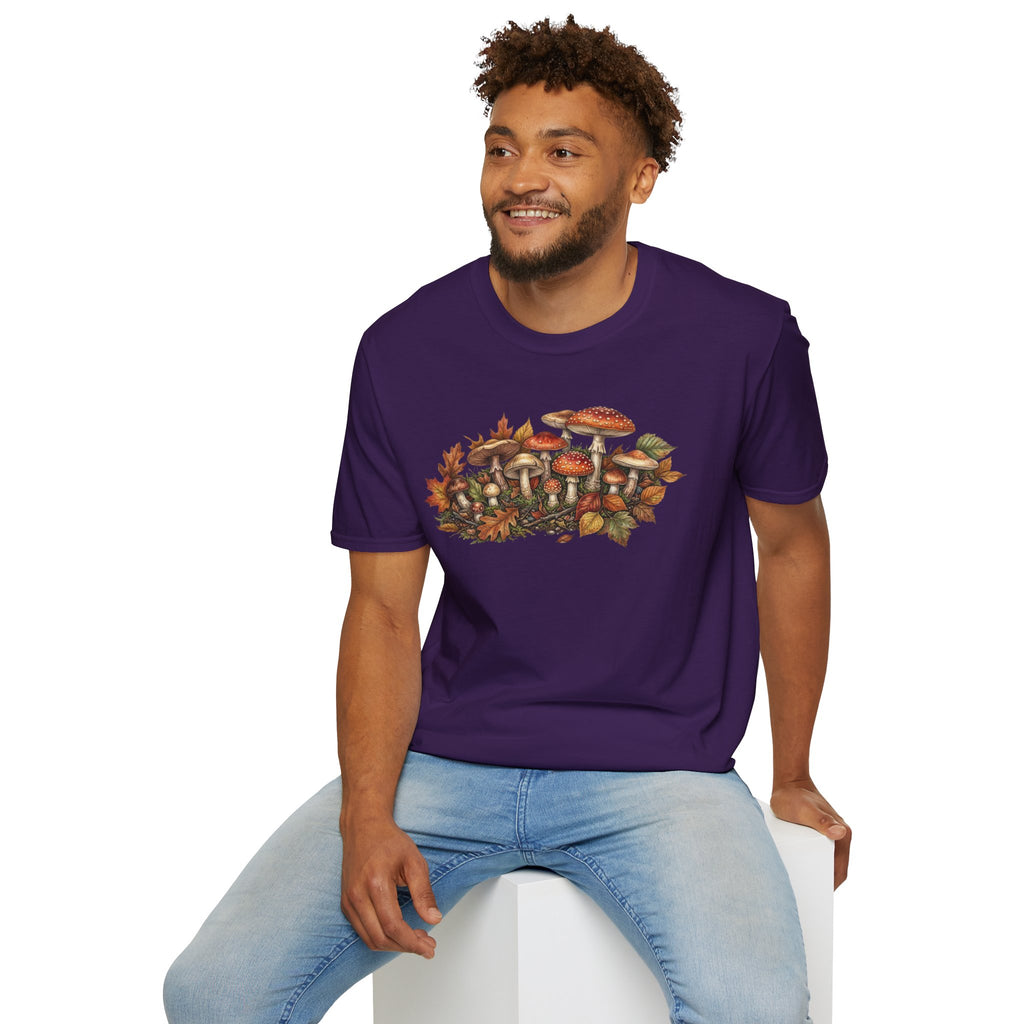 Mushroom & Autumn Leaves T-Shirt