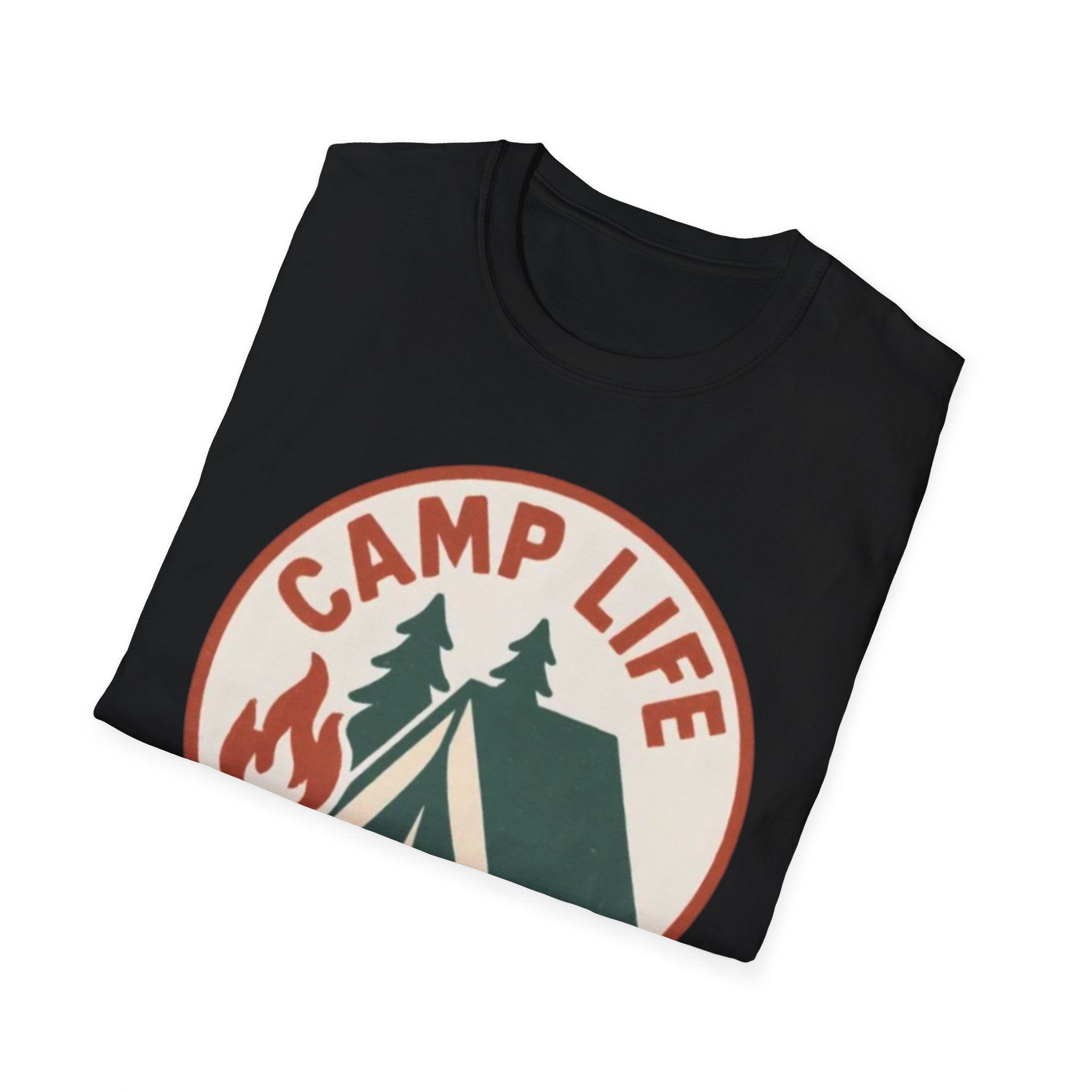 Camp Life T-Shirt — Tent & Campfire Outdoor Tee