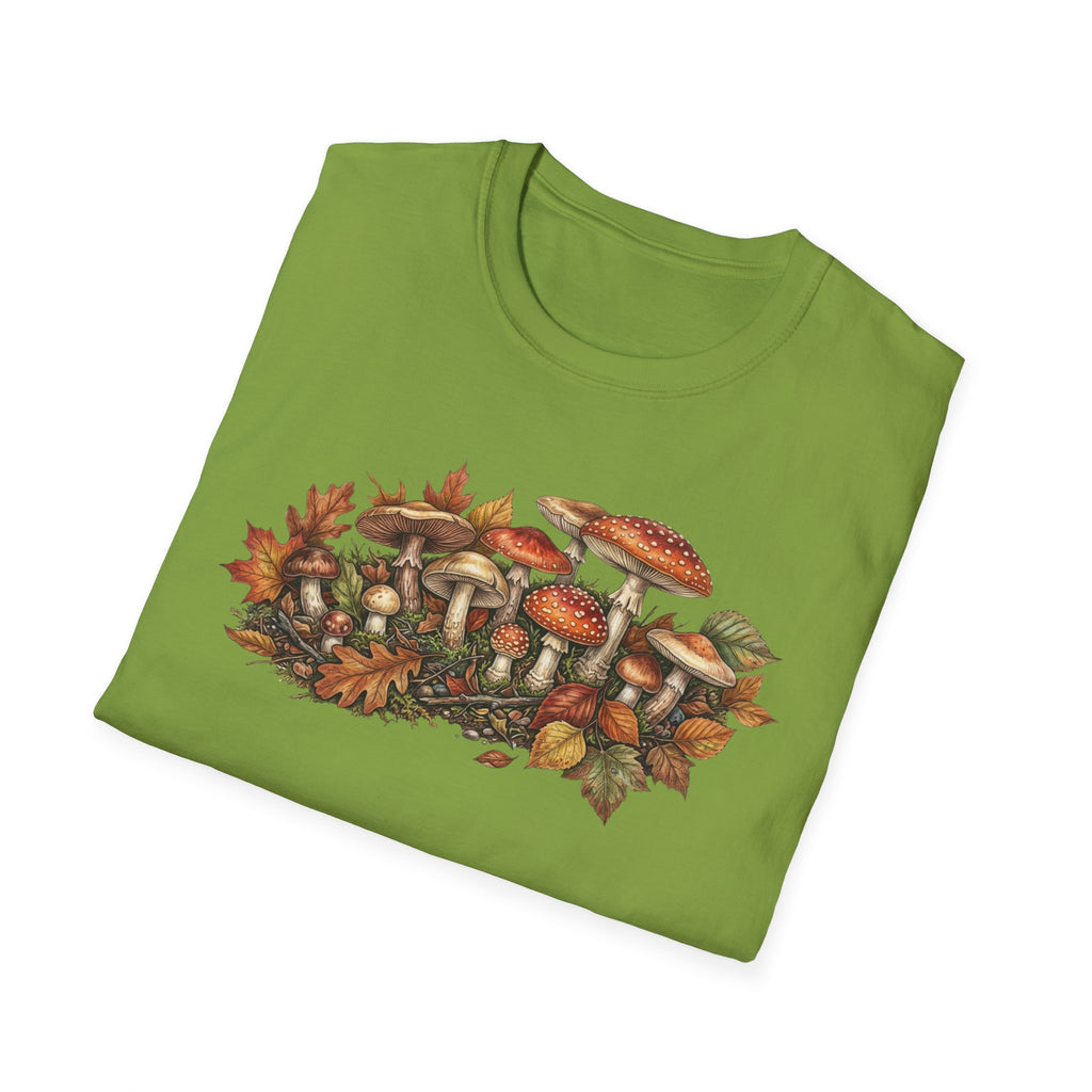 Mushroom & Autumn Leaves T-Shirt