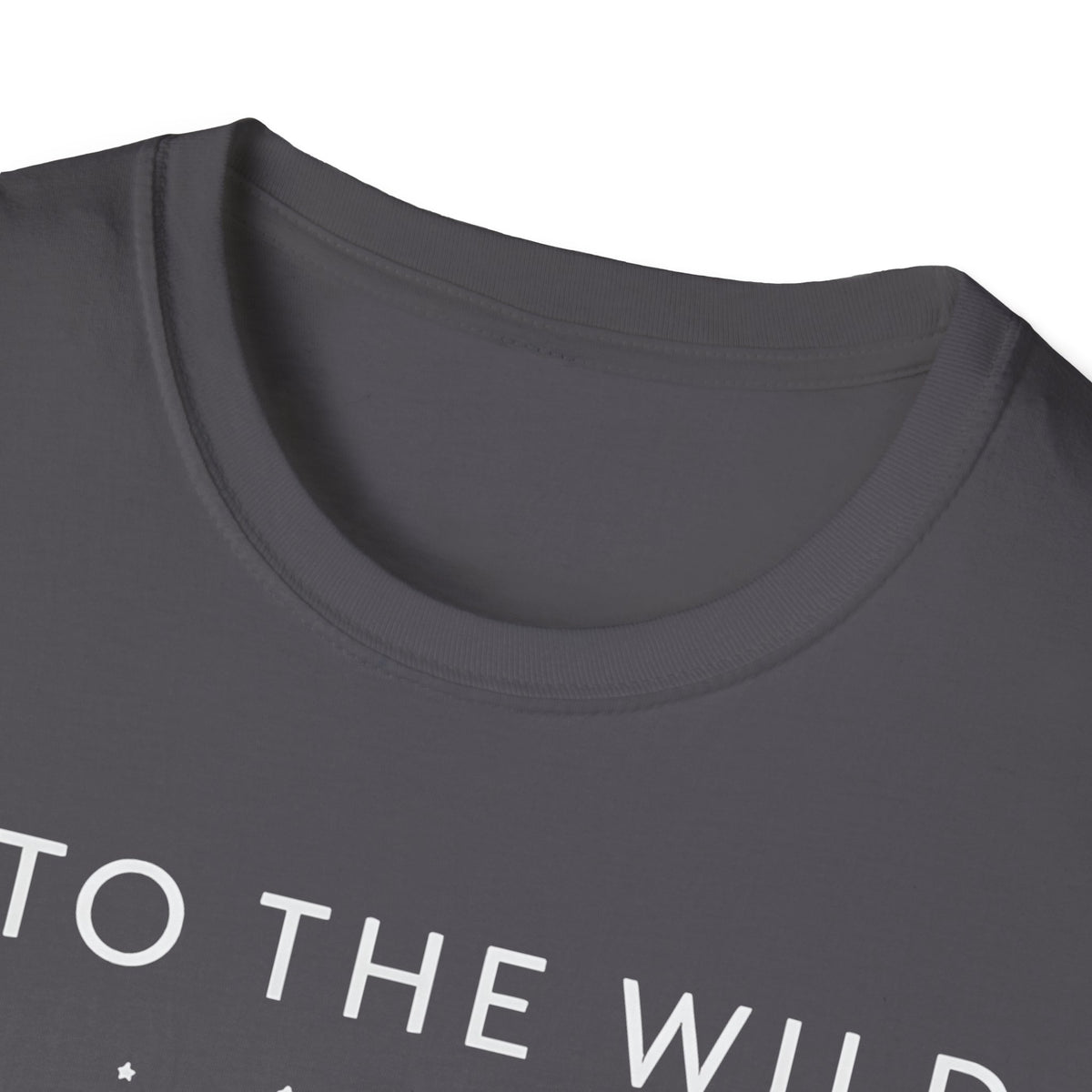 Into The Wild Canoe T-Shirt - Minimal Night Sky Lake Camping Tee