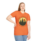 "The Forest Is My Sanctuary" Pines Sunset Graphic Tee Shirt