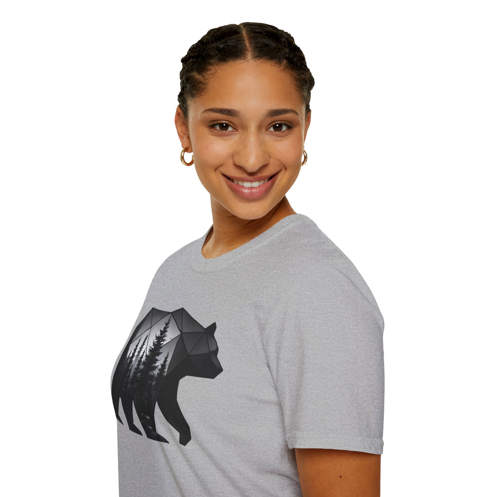 Geometric Forest Bear T-Shirt