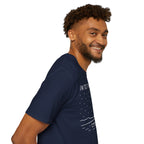 Into The Wild Canoe T-Shirt - Minimal Night Sky Lake Camping Tee