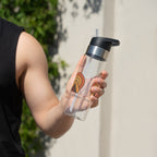 Retro Sunset Camping Water Bottle — 'Happy Camper' 20oz Tritan Sport Bottle