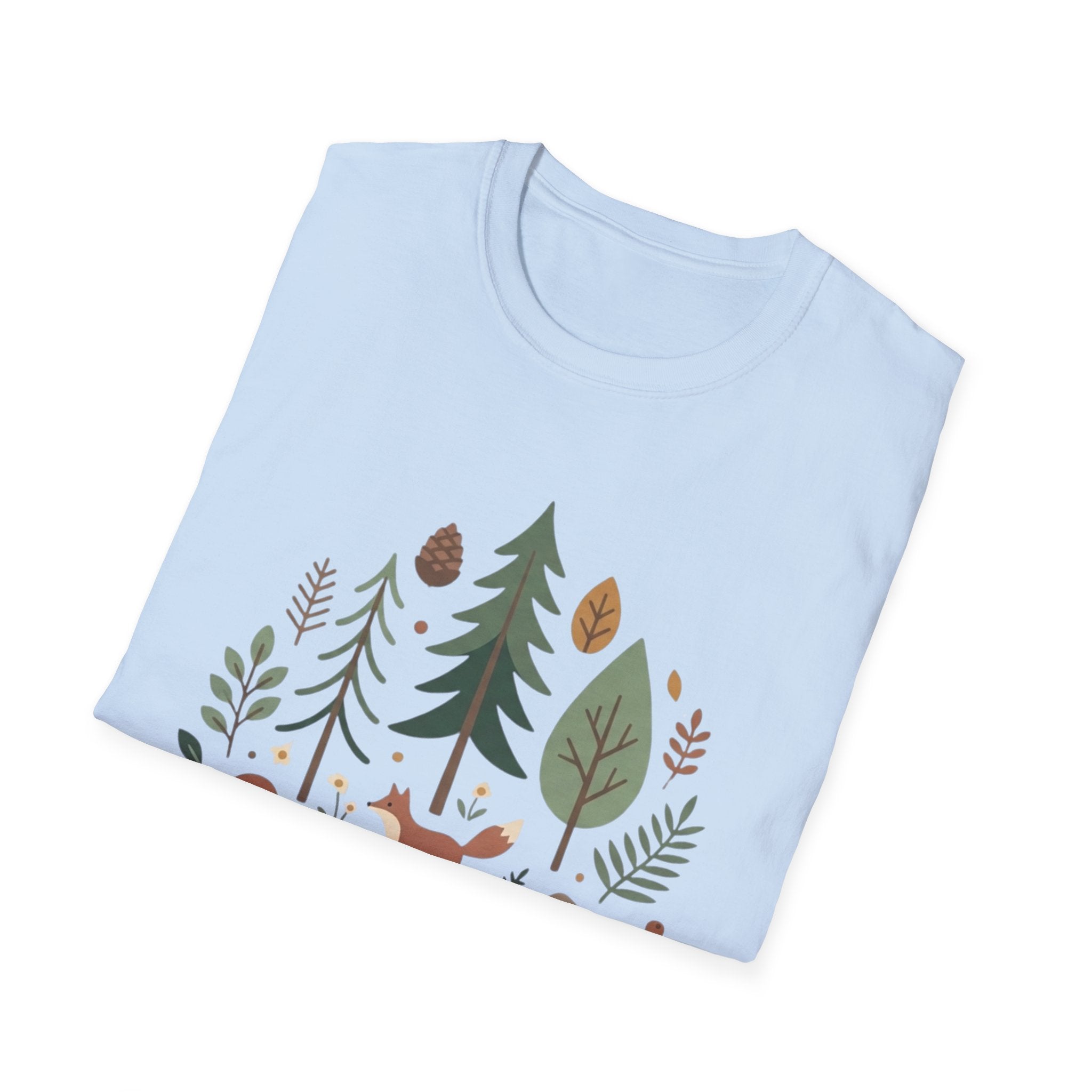 Woodland Fox T-Shirt — Nature Forest Camping Graphic Tee