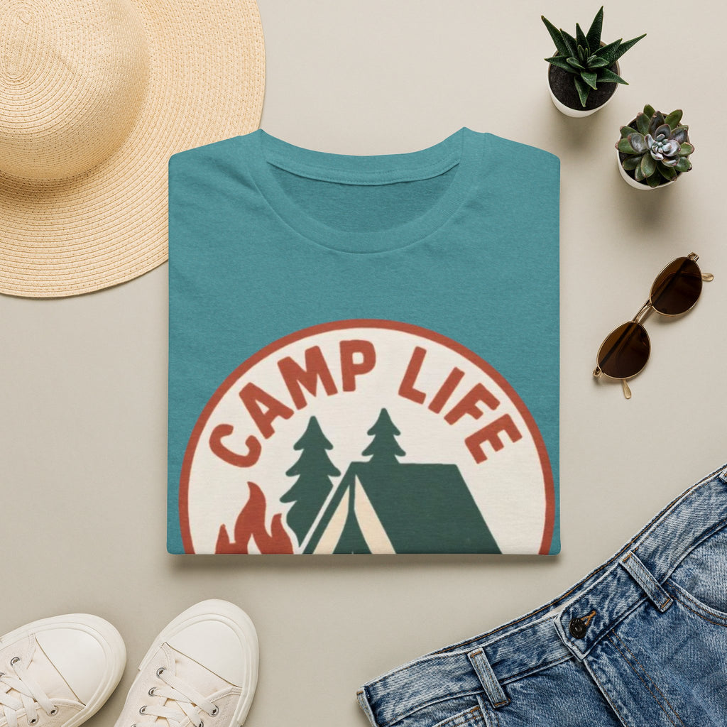 Camp Life T-Shirt — Tent & Campfire Outdoor Tee