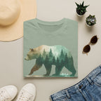 Forest Bear T-Shirt — Watercolor Woodland Bear Graphic Tee Shirt
