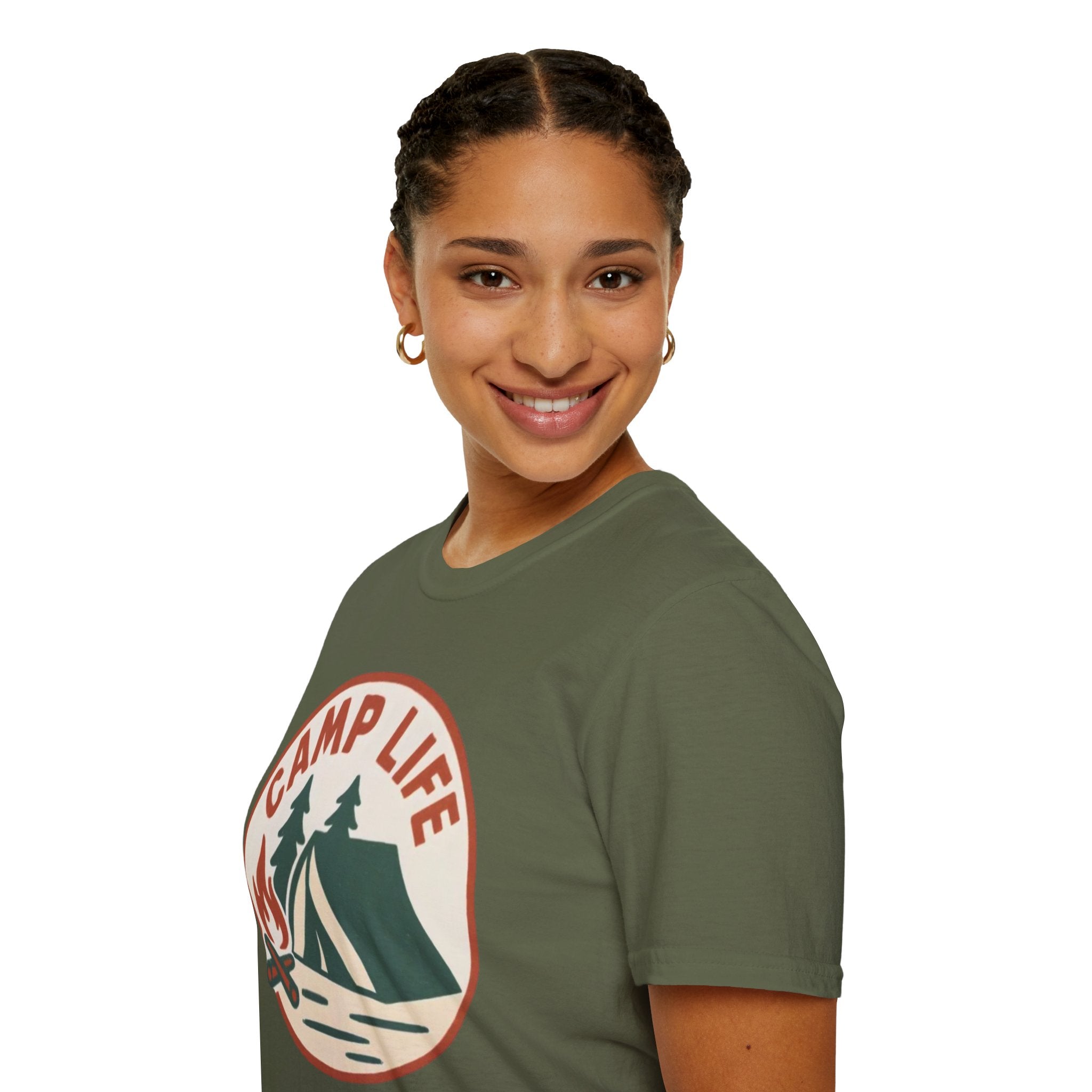 Camp Life T-Shirt — Tent & Campfire Outdoor Tee
