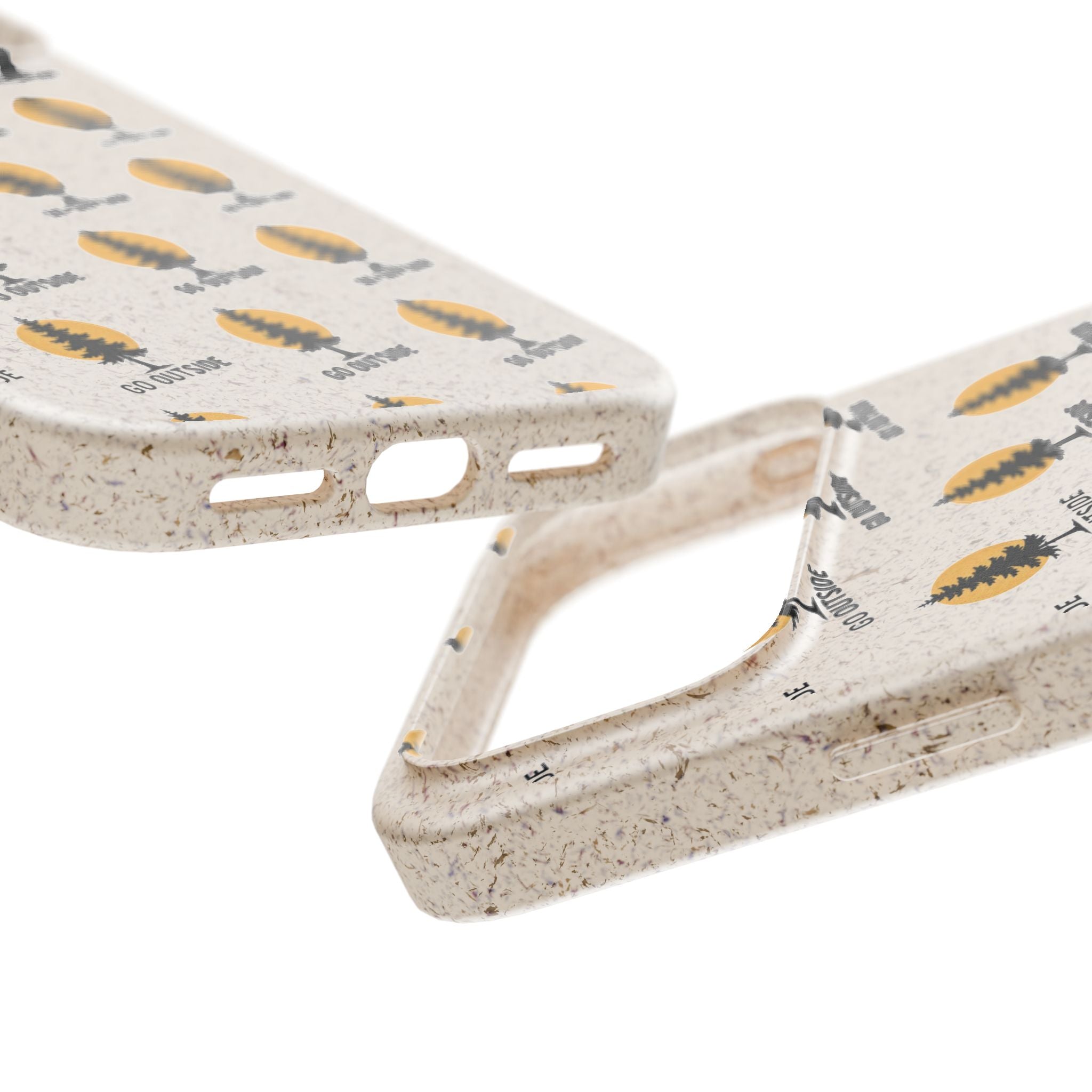 Biodegradable Phone Case — 'Go Outside' Recycled Eco-Friendly iPhone Cover