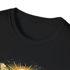 T-Shirt — "Into The Woods I Go" Vintage Forest Sunset Tee