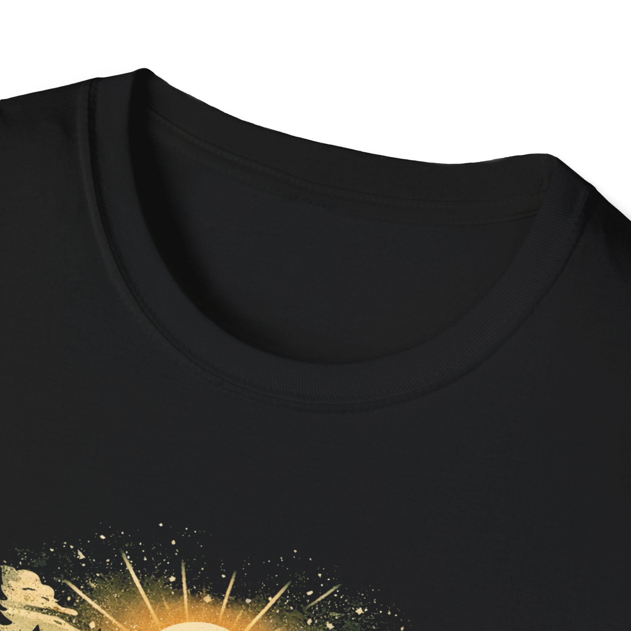 T-Shirt — "Into The Woods I Go" Vintage Forest Sunset Tee