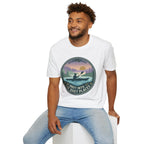 Kayak Sunset T‑Shirt — "Drift Into The Quiet Places" Outdoor Relaxation Tee