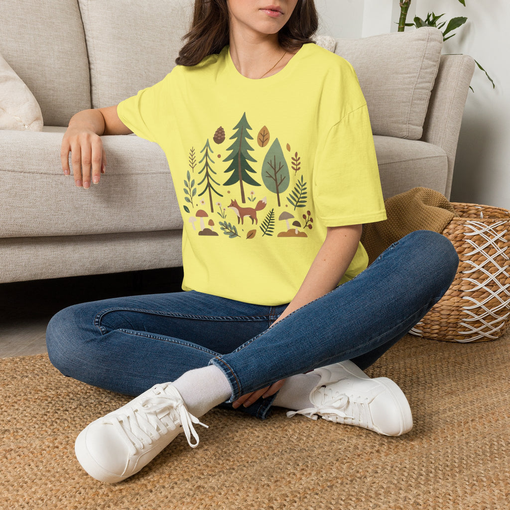 Woodland Fox T-Shirt — Nature Forest Camping Graphic Tee