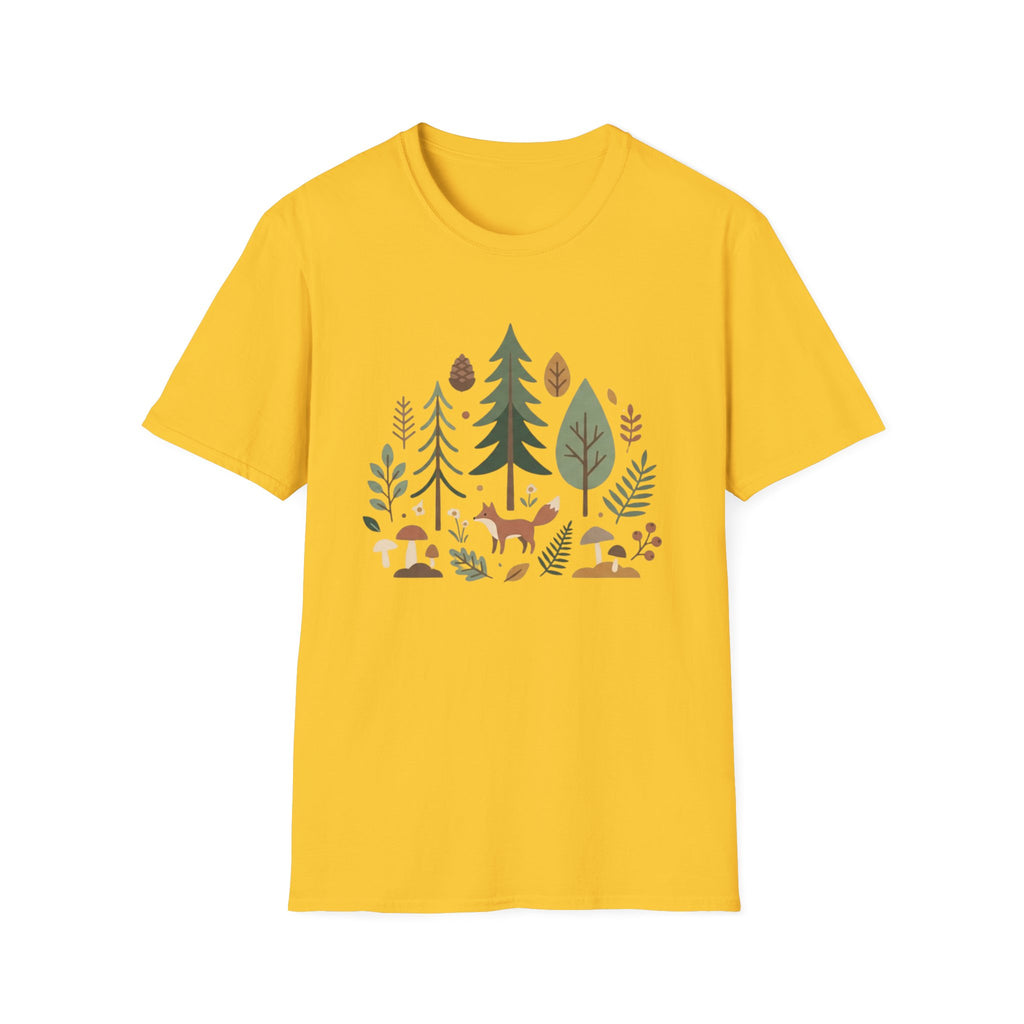 Woodland Fox T-Shirt — Nature Forest Camping Graphic Tee