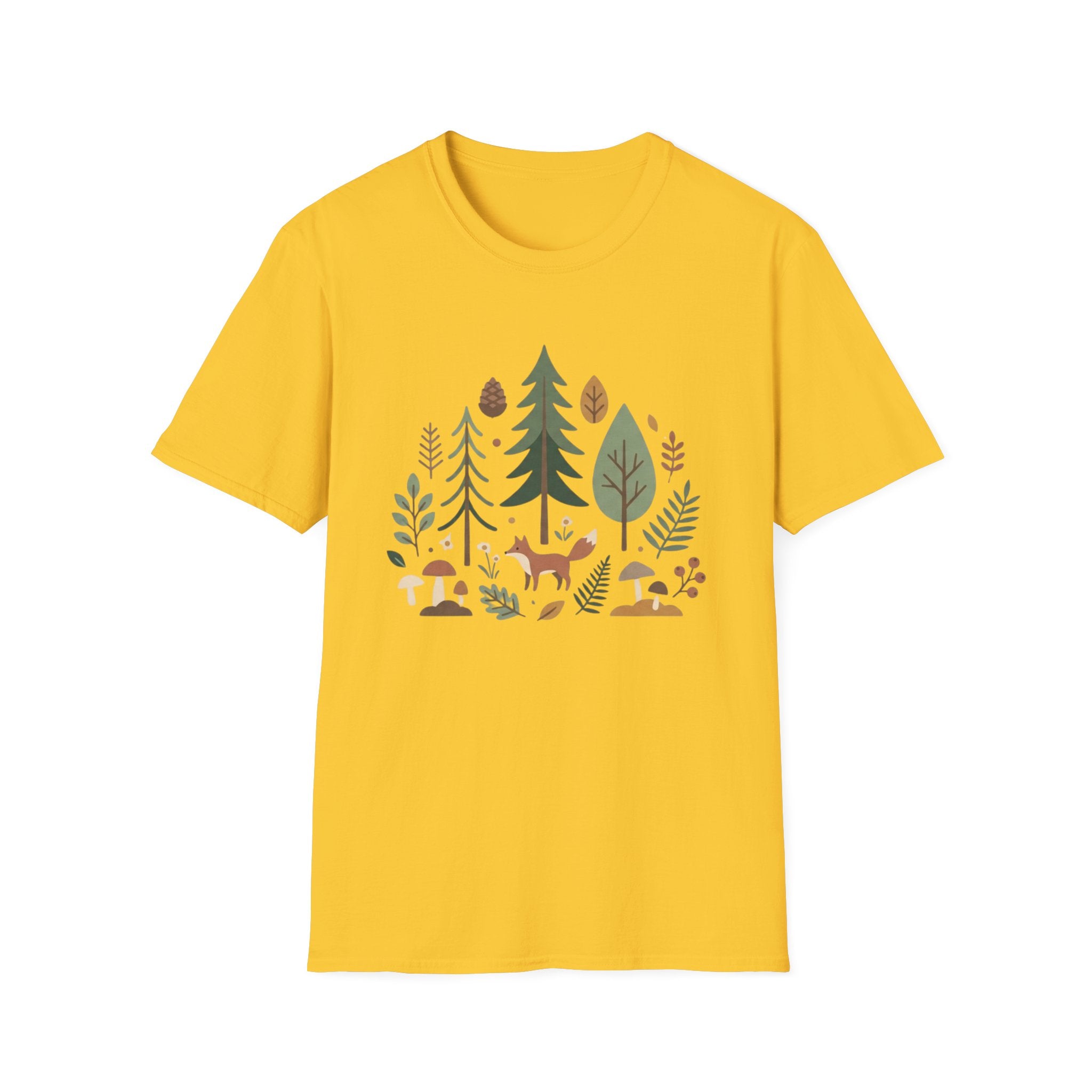 Woodland Fox T-Shirt — Nature Forest Camping Graphic Tee