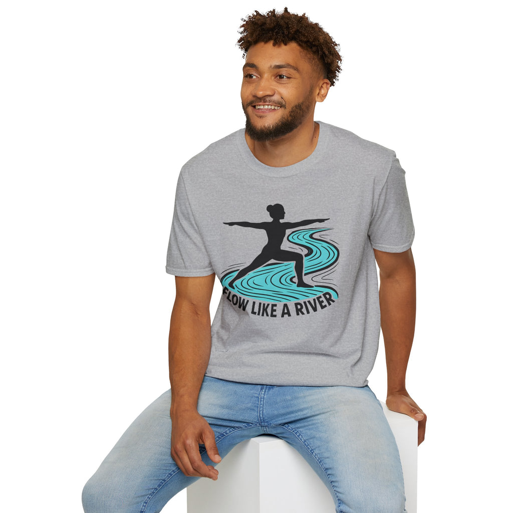 "Flow Like A River" Yoga T-Shirt