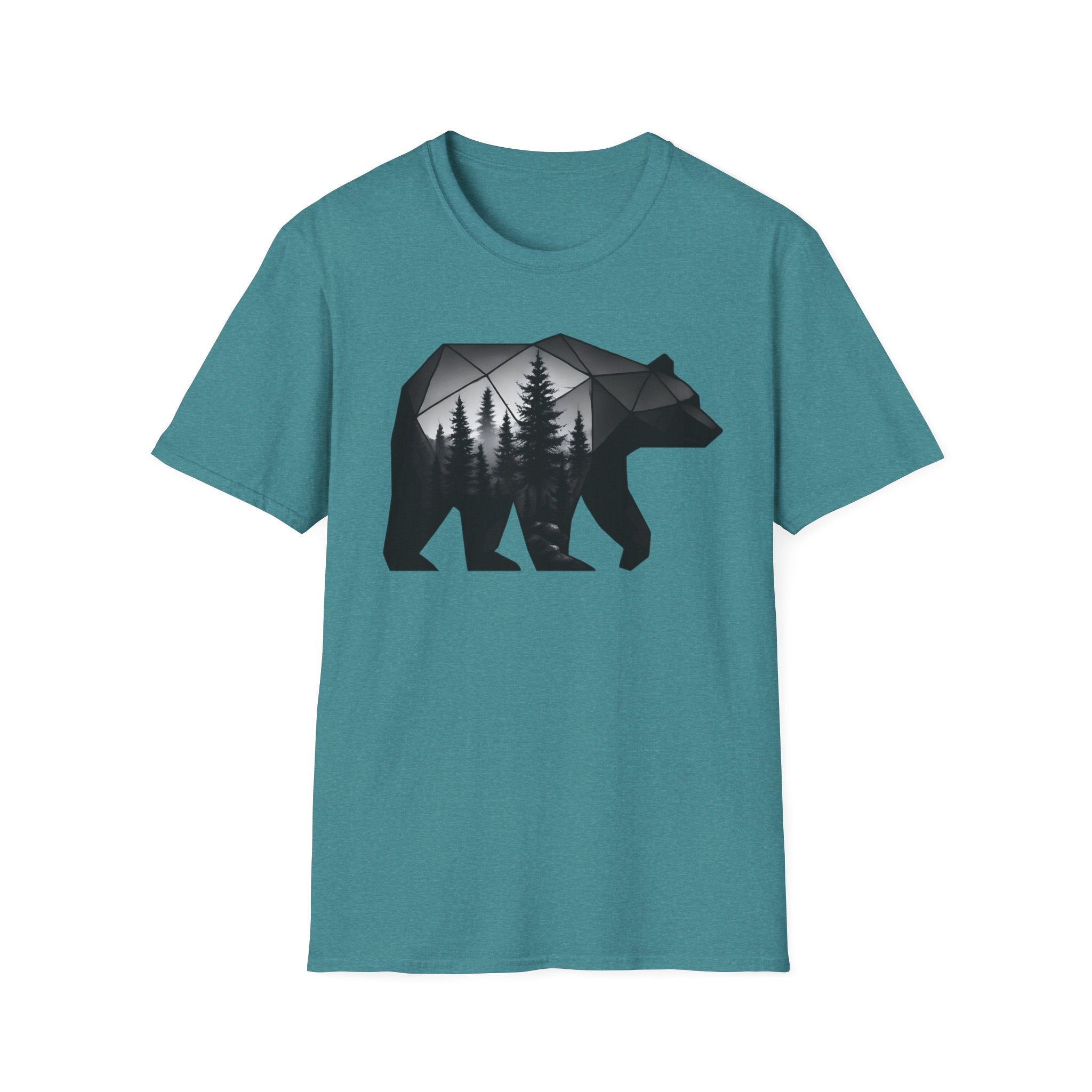 Geometric Forest Bear T-Shirt