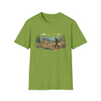 Hiker Mountain Sunset T-Shirt — Scenic Trail Adventure Tee