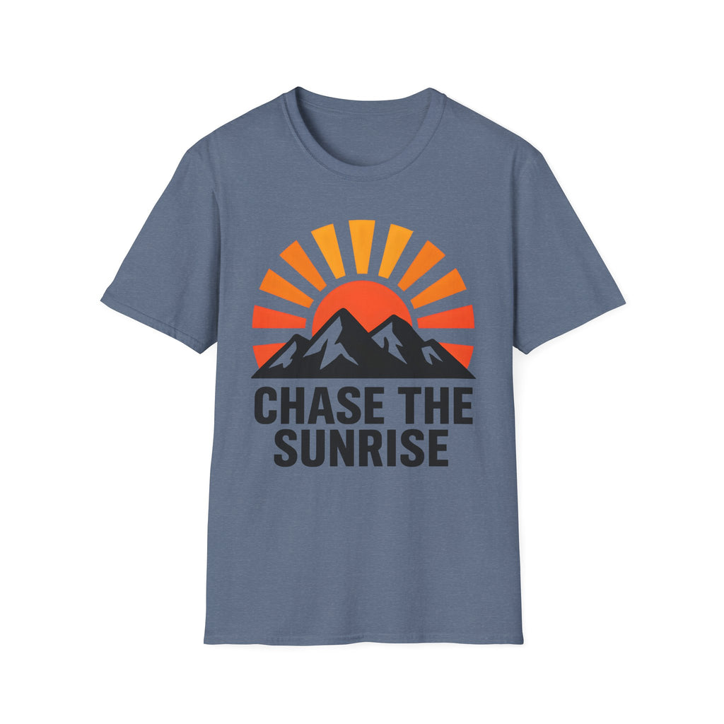 Chase The Sunrise Mountain T-Shirt — Sunrise & Peaks Graphic Tee