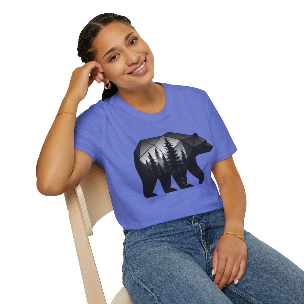 Geometric Forest Bear T-Shirt