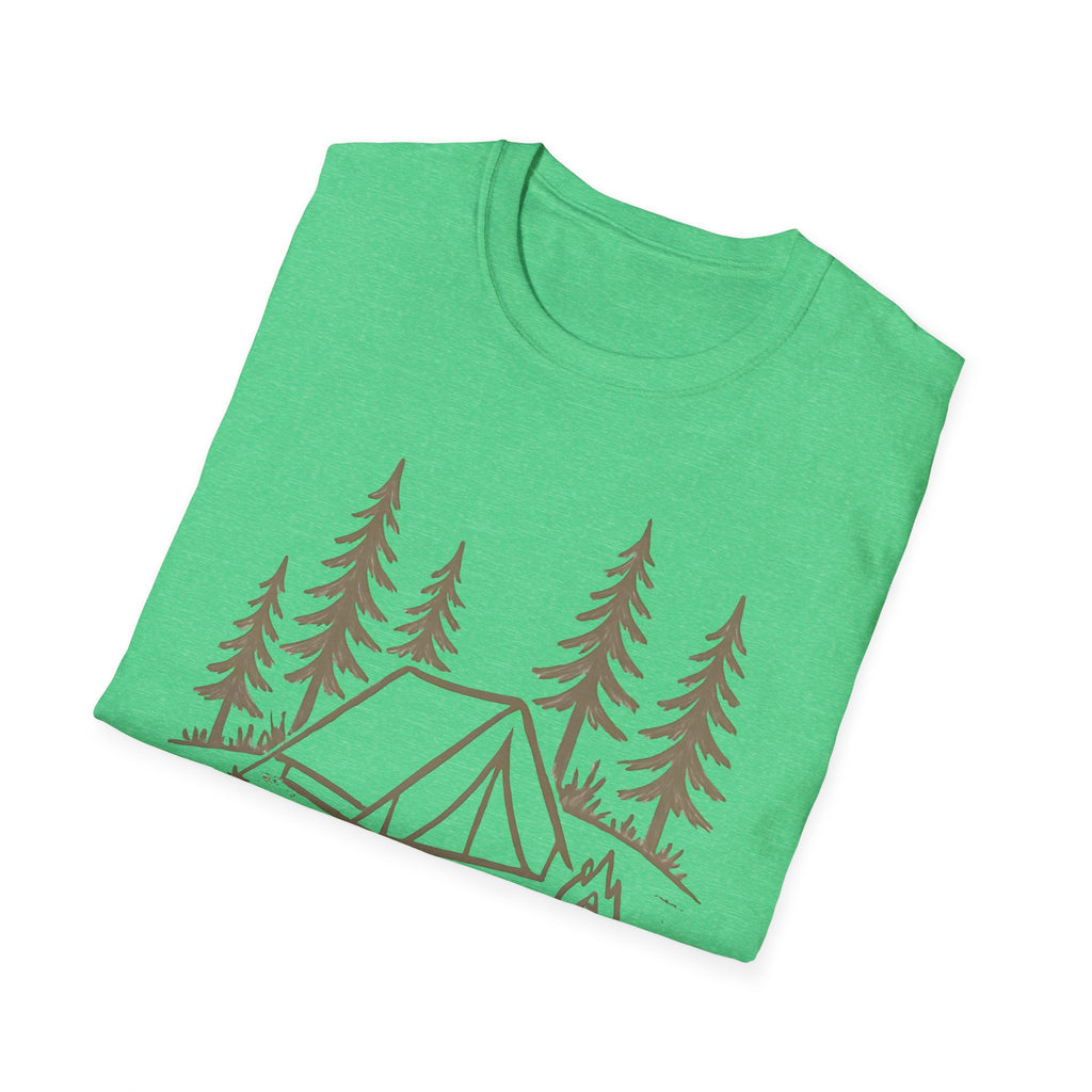 Camping Tent and Campfire T-Shirt