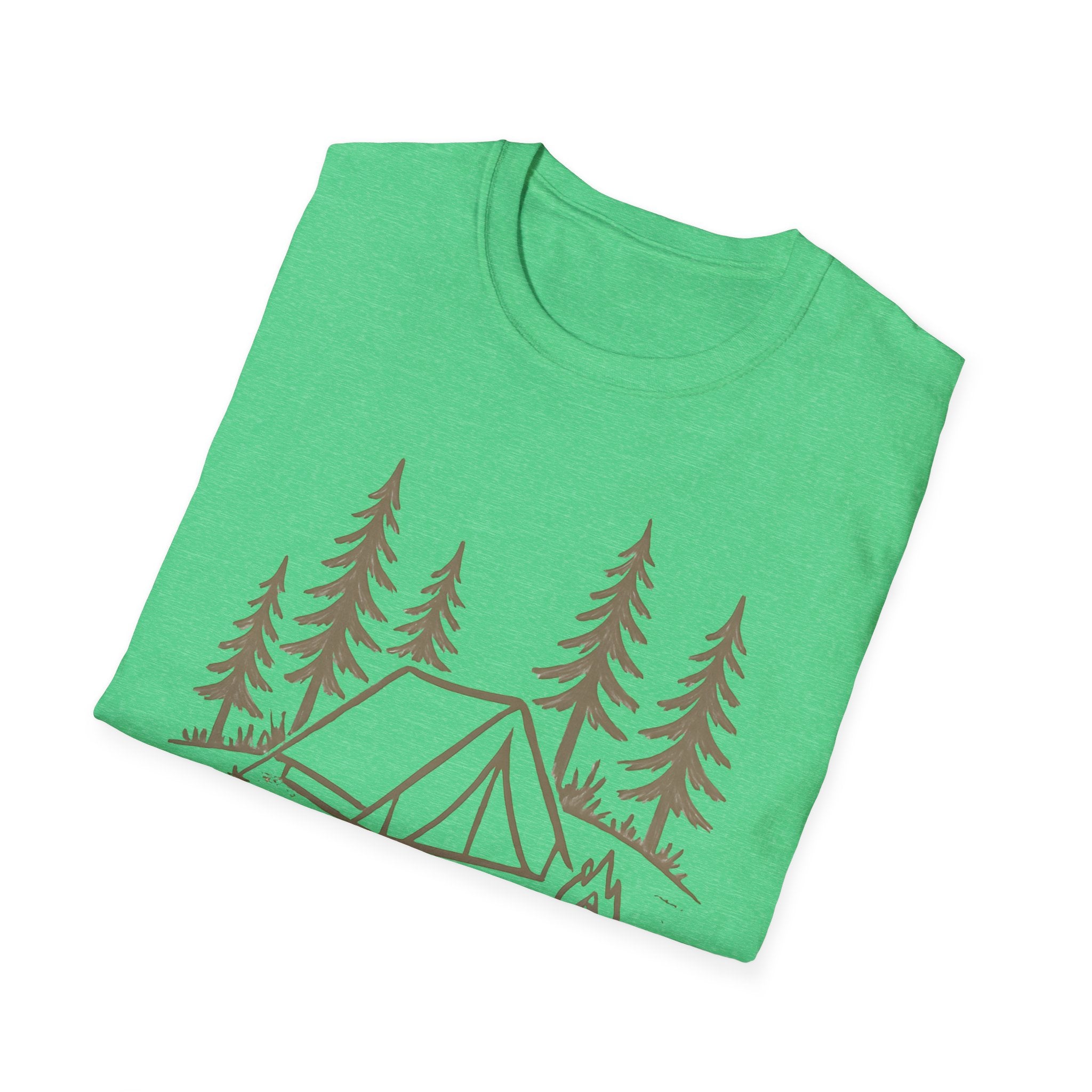 Camping Tent and Campfire T-Shirt