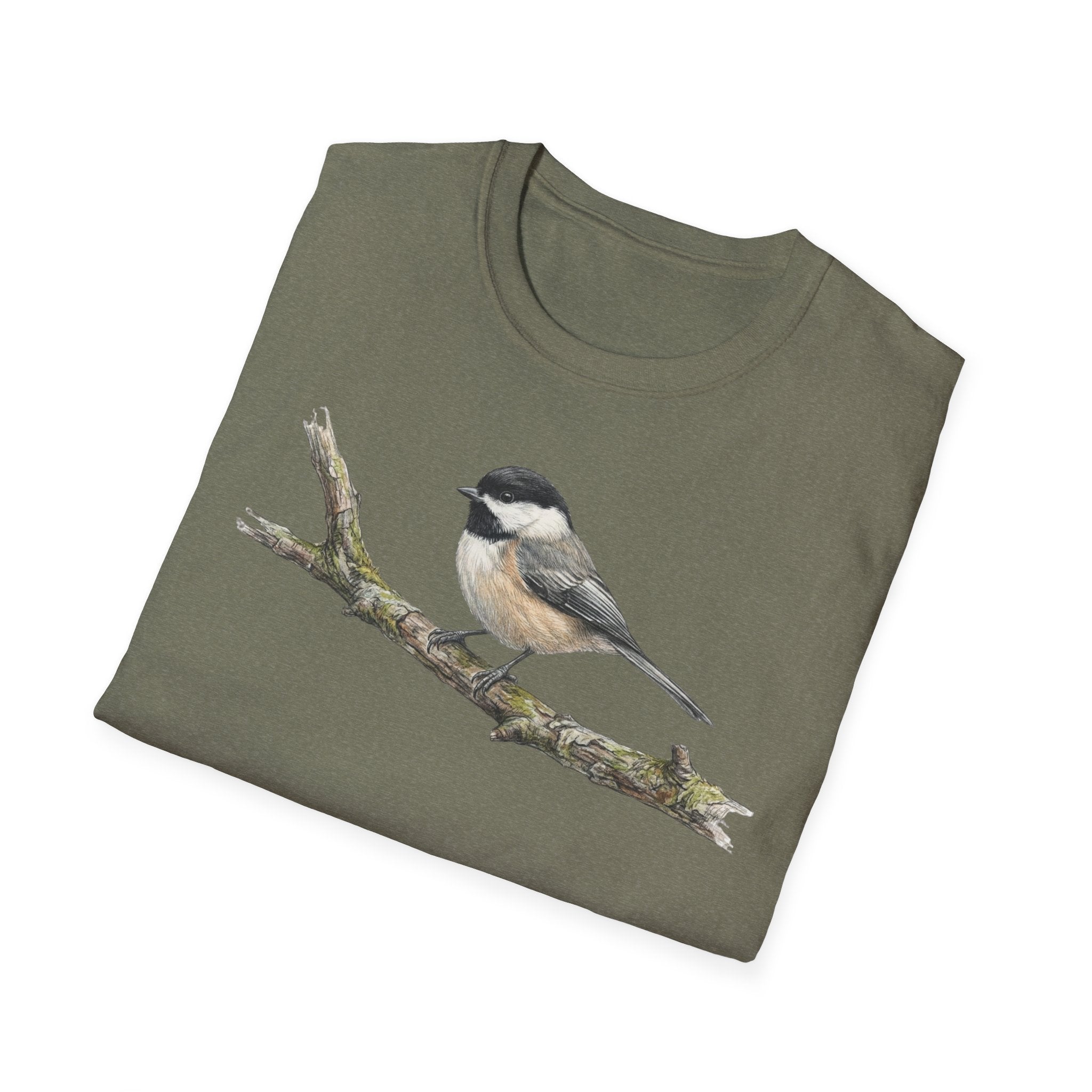 Copy of Chickadee Tee — Watercolor Songbird T‑Shirt