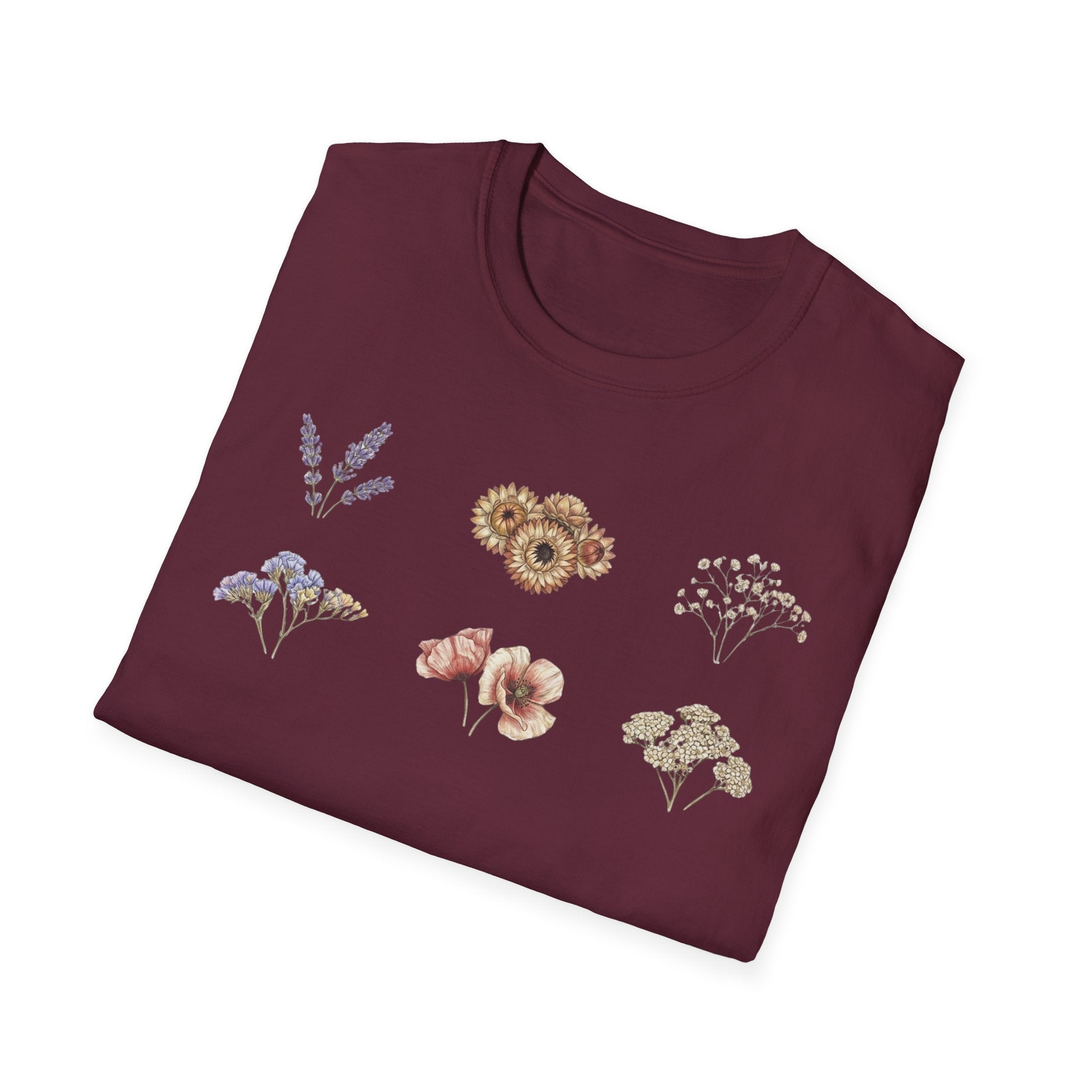 Floral Mini Bouquet T-Shirt — Vintage Botanical Graphic Tee