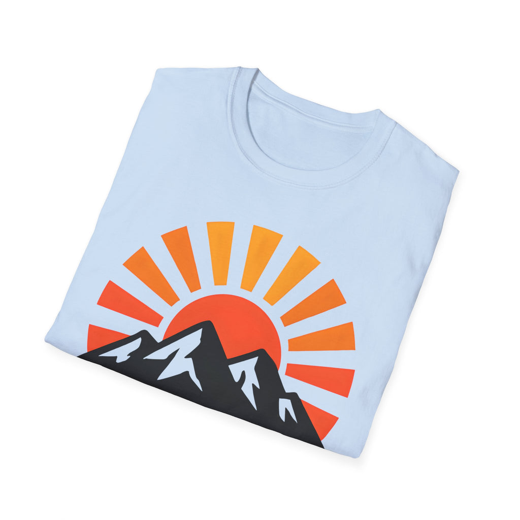 Chase The Sunrise Mountain T-Shirt — Sunrise & Peaks Graphic Tee