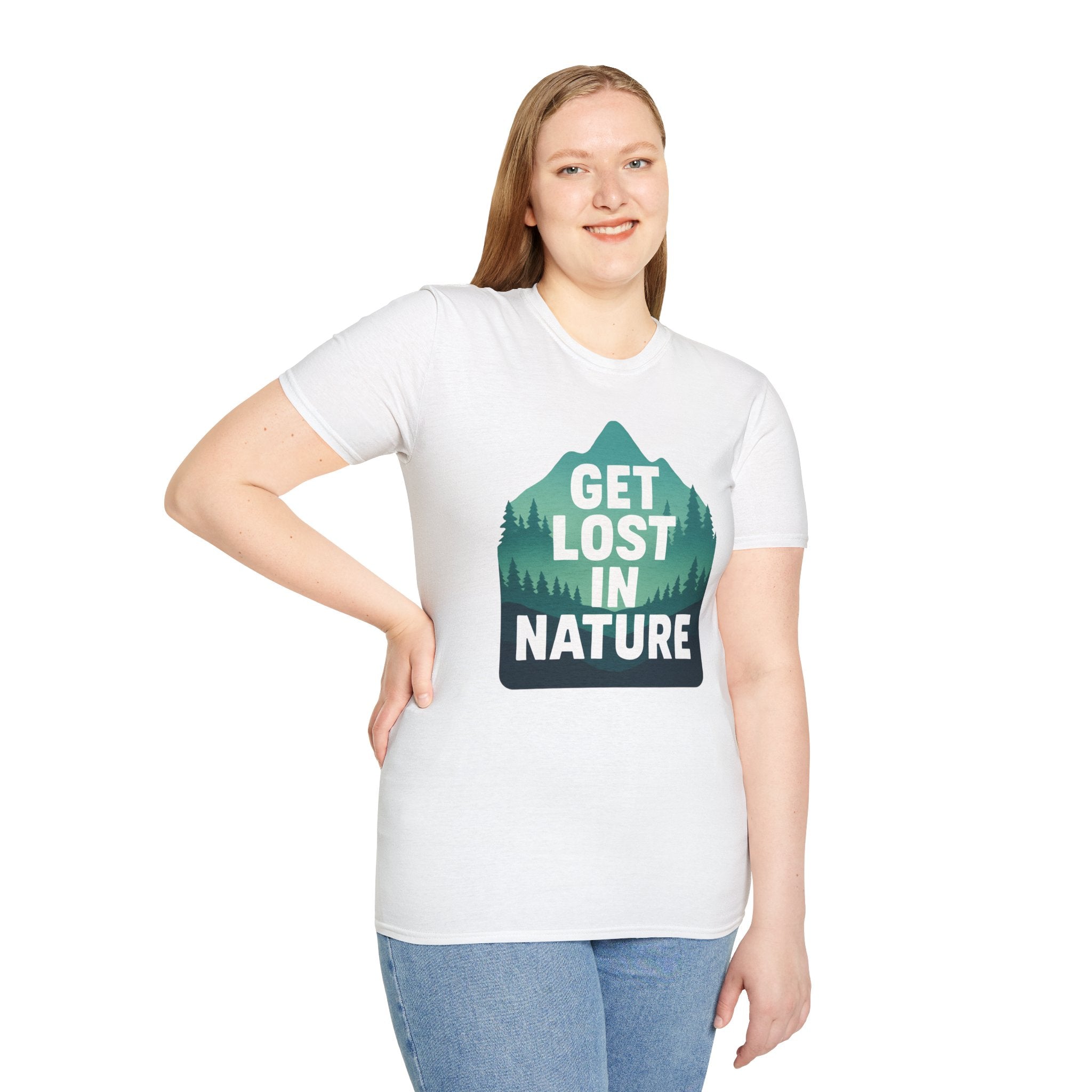 "Get Lost in Nature" Pine Trees T-Shirt