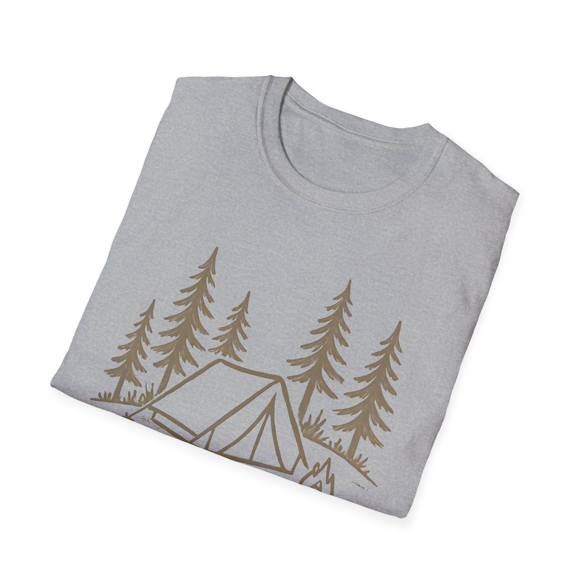 Camping Tent and Campfire T-Shirt