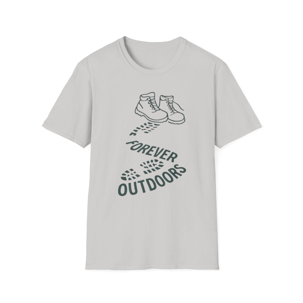 Boots with Footprints "Forever Outdoors" T-Shirt