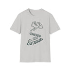 Boots with Footprints "Forever Outdoors" T-Shirt