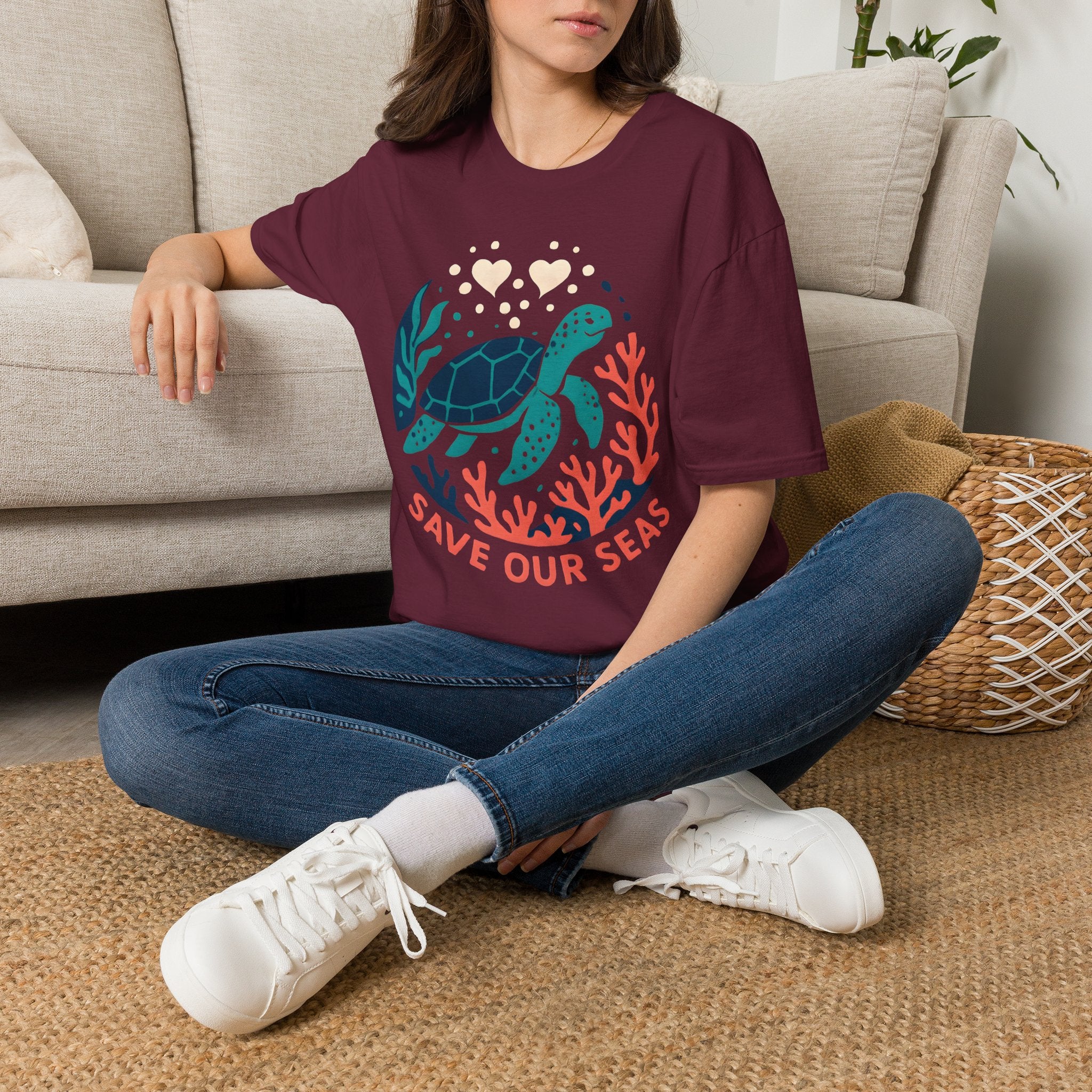 Save Our Seas Sea Turtle T-Shirt — Ocean Conservation Tee
