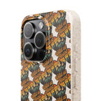 Eco-Friendly Phone Case — Vintage Camper Pattern Biodegradable iPhone Cover