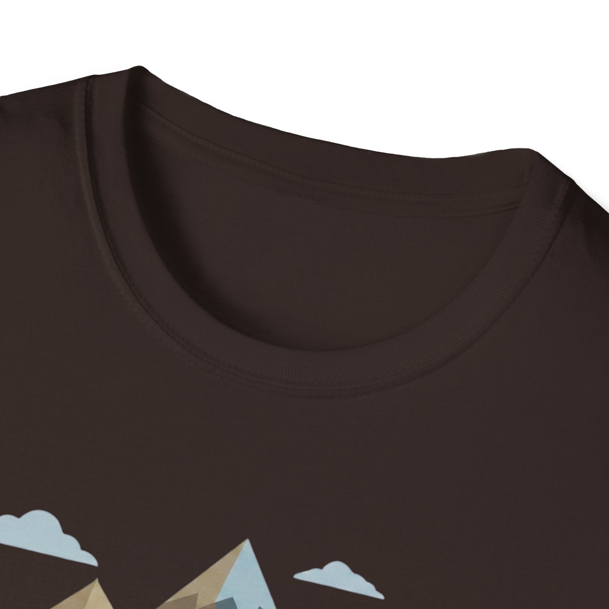Campground Scenic T-Shirt — Minimalist Tent & Campfire Graphic